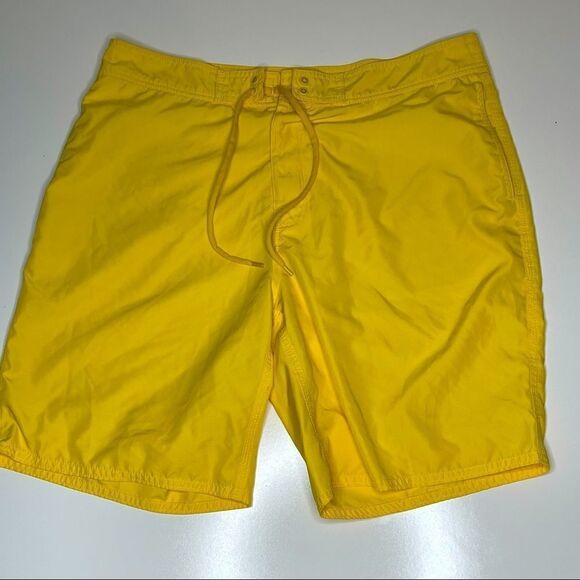 Size 35" Bonobos Canary Yellow Board Shorts - Picture 5 of 5